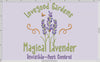 Embroidery: "Magical Lavender" Wizarding Logo (Five Sizes 4 to 8 Inches Tall; Six Thread Colors)