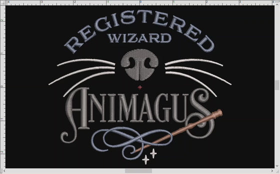 Embroidery Files: Magical "Animagus" Design in Four Sizes between 5 and 9 Inches