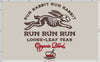 Embroidery Files: "Run Rabbit Run Teas" - Five Sizes Between 5.5 and 8.5 Inches - Three Thread Colors