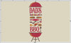 Embroidery: "Dad's BBQ" Design for Backyard Barbecue - Four Sizes PLUS Split Sets