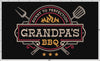 Embroidery: "Grandpa's BBQ" Fun Logo for Backyard Barbecue