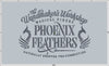 Embroidery: "Wandmaker's Feathers" Stencil-look Design - Four Sizes - One Thread Color