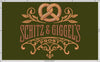 Embroidery: "Schitz & Giggels" Humor, Fun for Beer Fests, Man Caves, Kitchens - Five Sizes 5.5 to 8.5 Inches