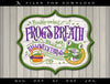 Art & Cut Files: Halloween Town "Frog's Breath" Label or Sign Design