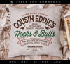 Art & Cut Files: Funny "Necks & Butts" Feedsack-style Design Inspired by Christmas Vacation