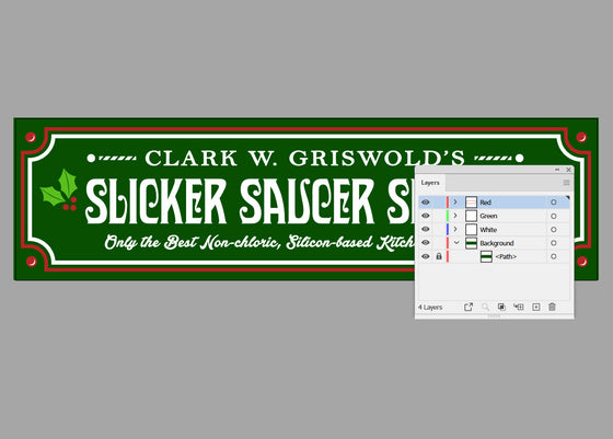 Art & Cut Files: "Slicker Saucer Sled Co" Inspired by Christmas Vacation