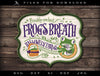 Art & Cut Files: Halloween Town "Frog's Breath" Label or Sign Design