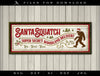 Art & Cut Files: "SantaSquatch" Clean Vector Sign Featuring Bigfoot as Santa!