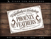 Art & Cut Files: Wandmaker's Phoenix Feathers - Stencil Design - Two Versions