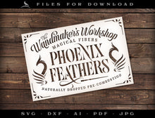  Art & Cut Files: Wandmaker's Phoenix Feathers - Stencil Design - Two Versions