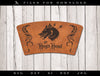 Laser Project: Leather Drink Sleeve "Hogs Head" Fits Standard 16 oz. Pint Glass