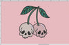 Machine Embroidery Files: Creepy Cute Cherry Skulls (4 Inches Tall)