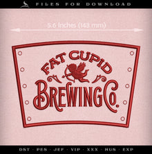  Embroidery: "Fat Cupid Love Potions" Drink Cozy Pattern