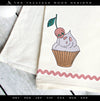 Machine Embroidery Files: Creepy Cute Cupcake (4 Inches Wide)