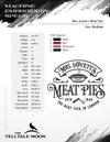 Machine Embroidery Files: "Mrs. Lovett's Meat Pies" Horror Humor (6.8 7.8, 11 Inches)