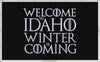 Machine Embroidery: Idaho State "Winter Coming" Thrones-inspired Joke Design (6.8 & 7.8 Inches Square, Plus a Split Version for 5x7 Hoops)