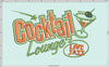 Machine Embroidery: Retro Style "Cocktail Lounge" Design (5.9 and 6.5 Inches Wide) Three Thread Colors
